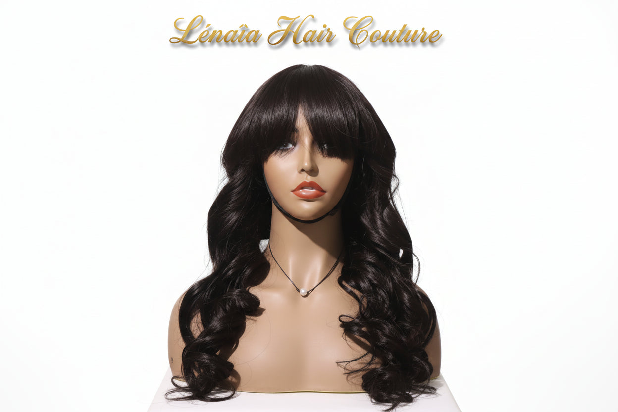 Perruque carré Sophie lace frontale cheveux péruviens naturels